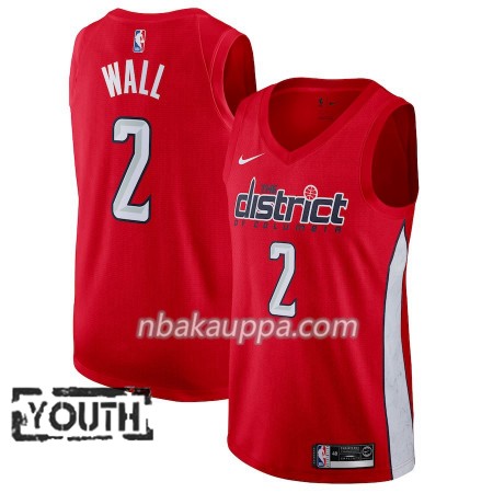 Washington Wizards John Wall 2 2018-19 Nike Punainen Pelipaidat Swingman - Lasten